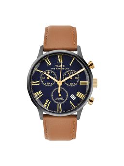 Timex - WATERBURY Blue Round Dial Analog Men's Watch - TWEG26601 (Medium)