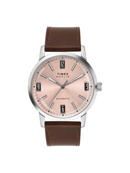 Timex - MARLIN Pink Round Dial Mechanical Automatic Men's Watch - TWEG26701 (Medium)