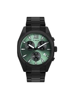 Timex - Light Green Round Dial Analog Chronograph Men's Watch - TWEG296SMU07 (Medium)
