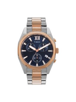 Timex - Blue Round Dial Analog Chronograph Men's Watch - TWEG296SMU08 (Medium)