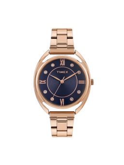 Timex - Blue Round Dial Analog Women's Watch - TWEL231SMU02 (Medium)