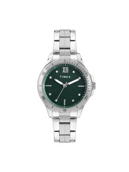 Timex - Green Round Dial Analog Women's Watch - TWEL232SMU03 (Medium)