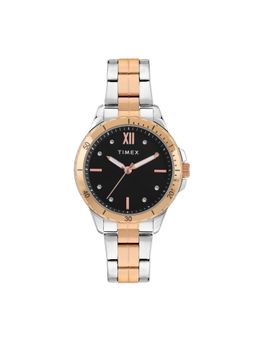 Timex - Black Round Dial Analog Women's Watch - TWEL232SMU05 (Medium)
