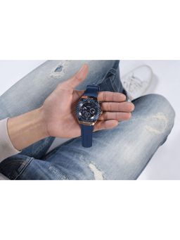 Guess - Gs Legacy Blue Round Dial Analog Men's Watch - U1049G2 (Medium)