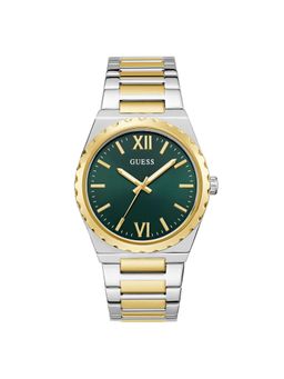 Guess - Gd Central Green Round Dial Analog Men's Watch - U1394G6M (Medium)