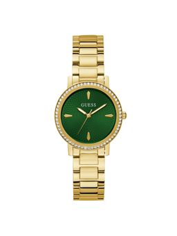 Guess - Gd Spiral Green Round Dial Analog Women's Watch - U1405L4M (Medium)