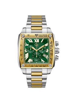 GC - GUESS COLLECTION Retrofit Green Square Dial Analog Men's Watch - Z56006G9 (Medium)