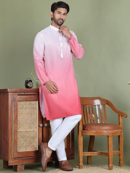 Jompers - Coral Cotton Blend Regular Full Sleeves Kurta With Pyjama