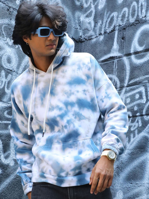 Unisex Hoodie Tie Dye Hoodie Blue And White Buy Calvin Klein Jeans