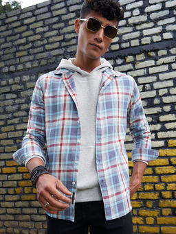 Campus Sutra - Men's Multi Checks Print Shirt