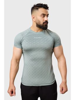 FUAARK - Mens Green Astral Slim Fit Sports and Gym T-Shirt