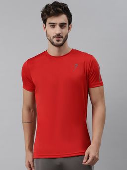 FUAARK - Mens Red Apex Sports and Gym T-Shirt