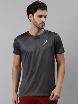 FUAARK - Mens Grey Aero Sports and Gym T-Shirt