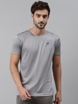 FUAARK - Mens Dark Grey Aero Sports and Gym T-Shirt