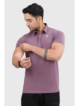 FUAARK - Mens Purple Sports and Gym Polo T-Shirt