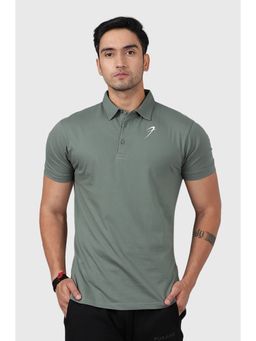 FUAARK - Mens Green Sports and Gym Polo T-Shirt