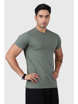FUAARK - Green Legacy Cotton Crew Neck Slim Fit Sports and Gym T-Shirt