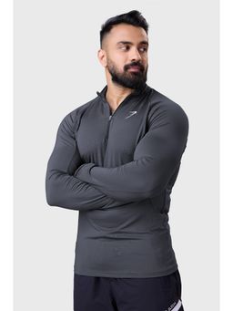 FUAARK - Mens Grey Thrive Sports and Gym Casual Pullover