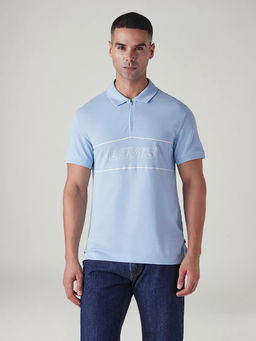 Levi's - Blue Men's Logo Slim Fit Pique Polo T-Shirt