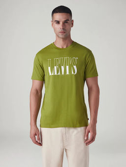 Levi's - Green Men's Logo Printed Slim Fit T-Shirt