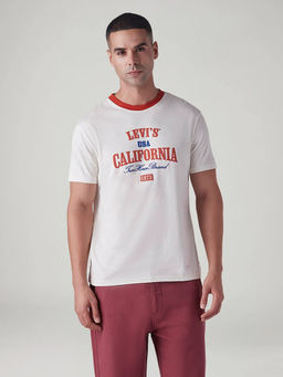 Levi's - White Men's Graphic Print Slim Fit T-Shirt