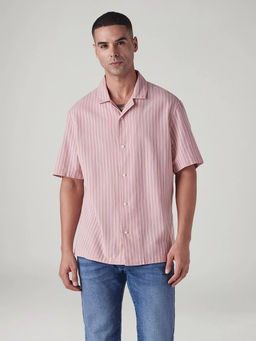 Levi's - Pink Men's Striped Relaxed Fit Dobby Shirt