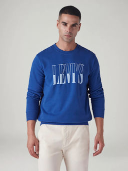 Levi's - Blue Men's Logo Printed Slim Fit Sweatshirt