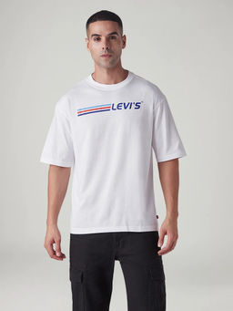 Levi's - White Men's Logo Printed Regular Fit T-Shirt