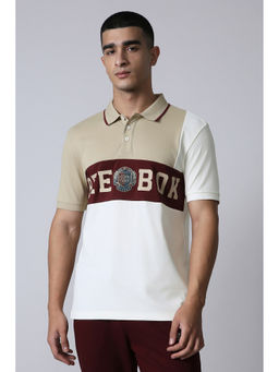 Reebok - Beige Men Polo T-Shirt