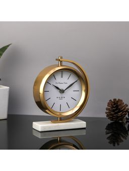 De Maison Decor - Marbellic Gold clock Table Clock