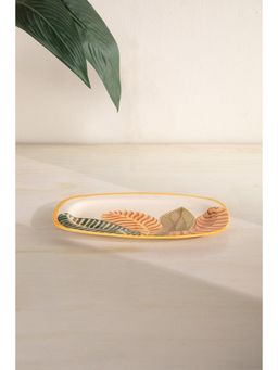 Freedom Tree - Quemon Handpainted Ceramic Rectangular Platter