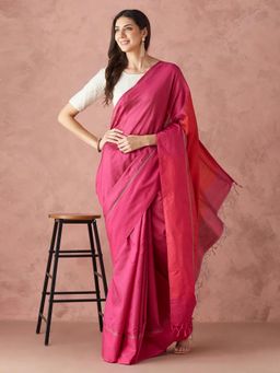 Fabindia - Red Silk Sari