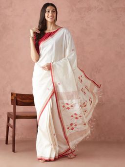 Fabindia - Natural Silk Jamdani Sari