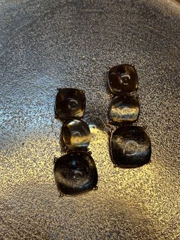 BEAUTY SPOT JEWELLERY - Gray 3 Tier Drops Earrings