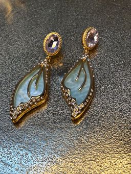 BEAUTY SPOT JEWELLERY - Multi-Color Peacock Wing Earrings