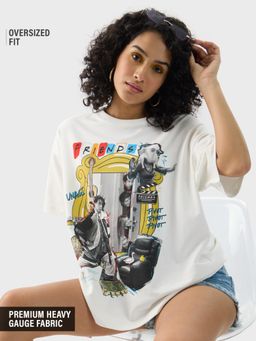 The Souled Store - Official FRIENDS - The Frame Women Oversized T-Shirt