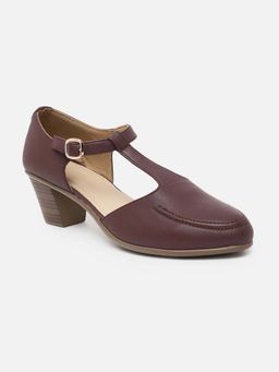 Allen Solly - Women'S Maroon Heel Sandals