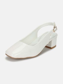 Marc Loire - Women'S White Solid Heel Sandals