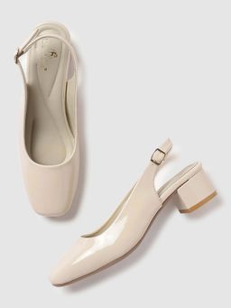 Marc Loire - Women'S Cream Solid Heel Sandals