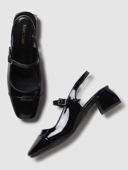Marc Loire - Women'S Black Solid Heel Sandals