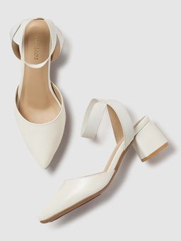 Marc Loire - Women'S White Solid Heel Sandals