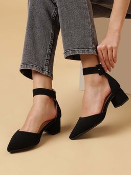 Marc Loire - Women'S Black Solid Heel Sandals