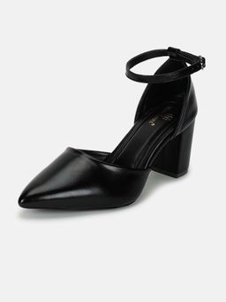 Marc Loire - Women'S Black Solid Heel Sandals