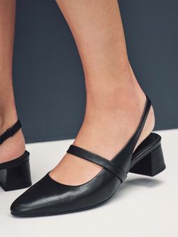 Marc Loire - Women'S Black Solid Heel Sandals