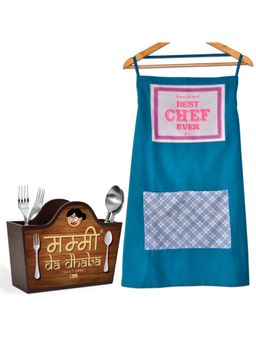 Indigifts - Kitchen Apron & Cutlery Holder