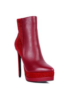 London Rag - Embellished Burgundy Casual Boots