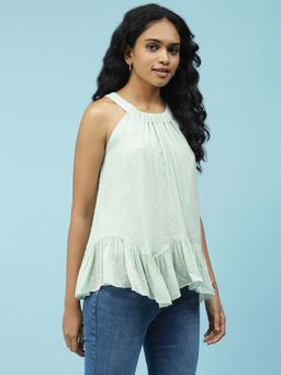 Label Ritu Kumar - Mint Halter Top