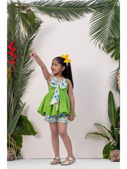 Mulyo Kids - Green/White Harbor Co-ord