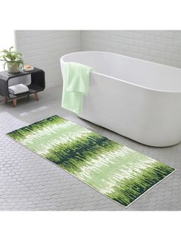 OBSESSIONS - Super Absorbent Anti-Skid Polyester Bath Mat Green