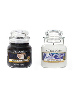 Yankee Candle - Classic Jar Midnight Jasmine and Midsummer Night Scented Candles (Pack of 2)